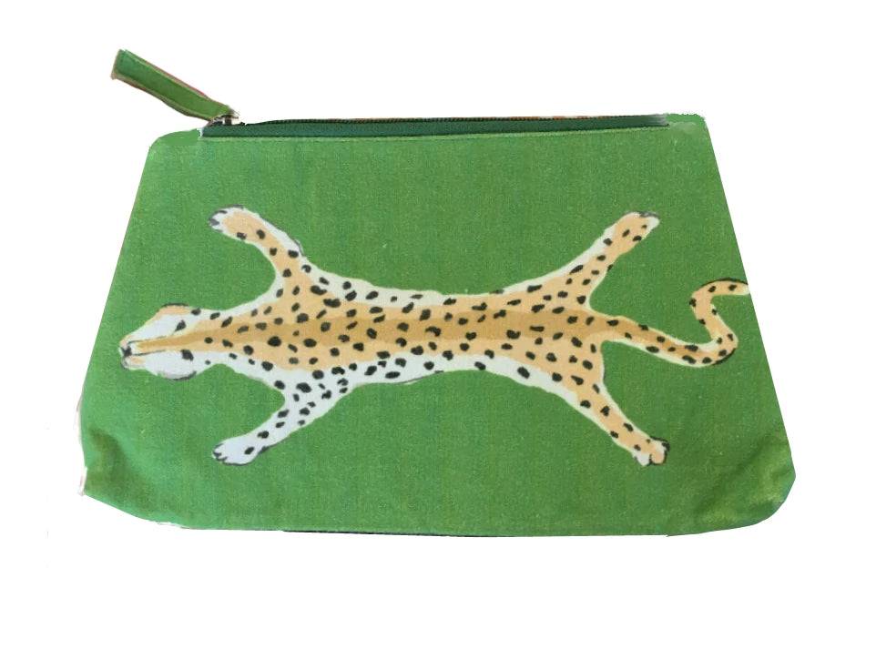 Green Leopard Travel Bag by Dana Gibson - The Preppy Bunny