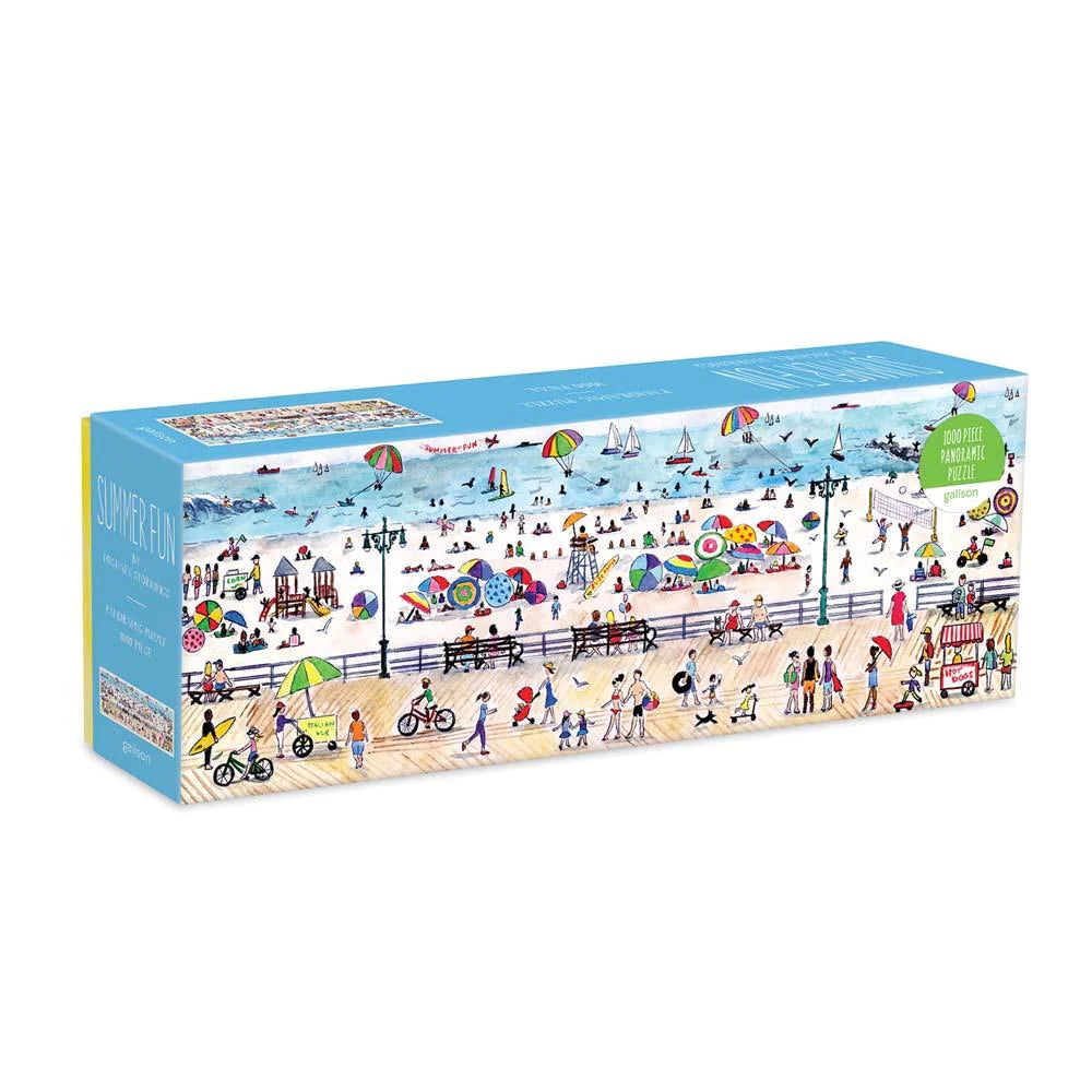 Michael Storrings Summer Fun 1000 Piece Panoramic Puzzle - The Preppy Bunny
