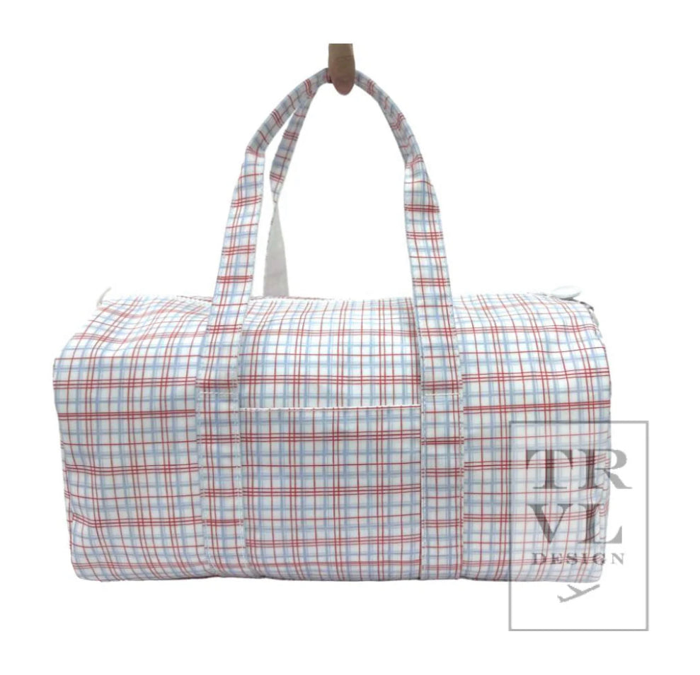 Weekender in Classic Plaid - The Preppy Bunny