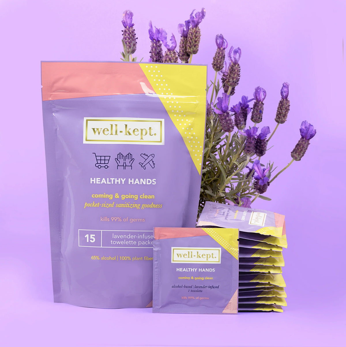 Healthy Hands Pocket Sanitizing Wipes - The Preppy Bunny
