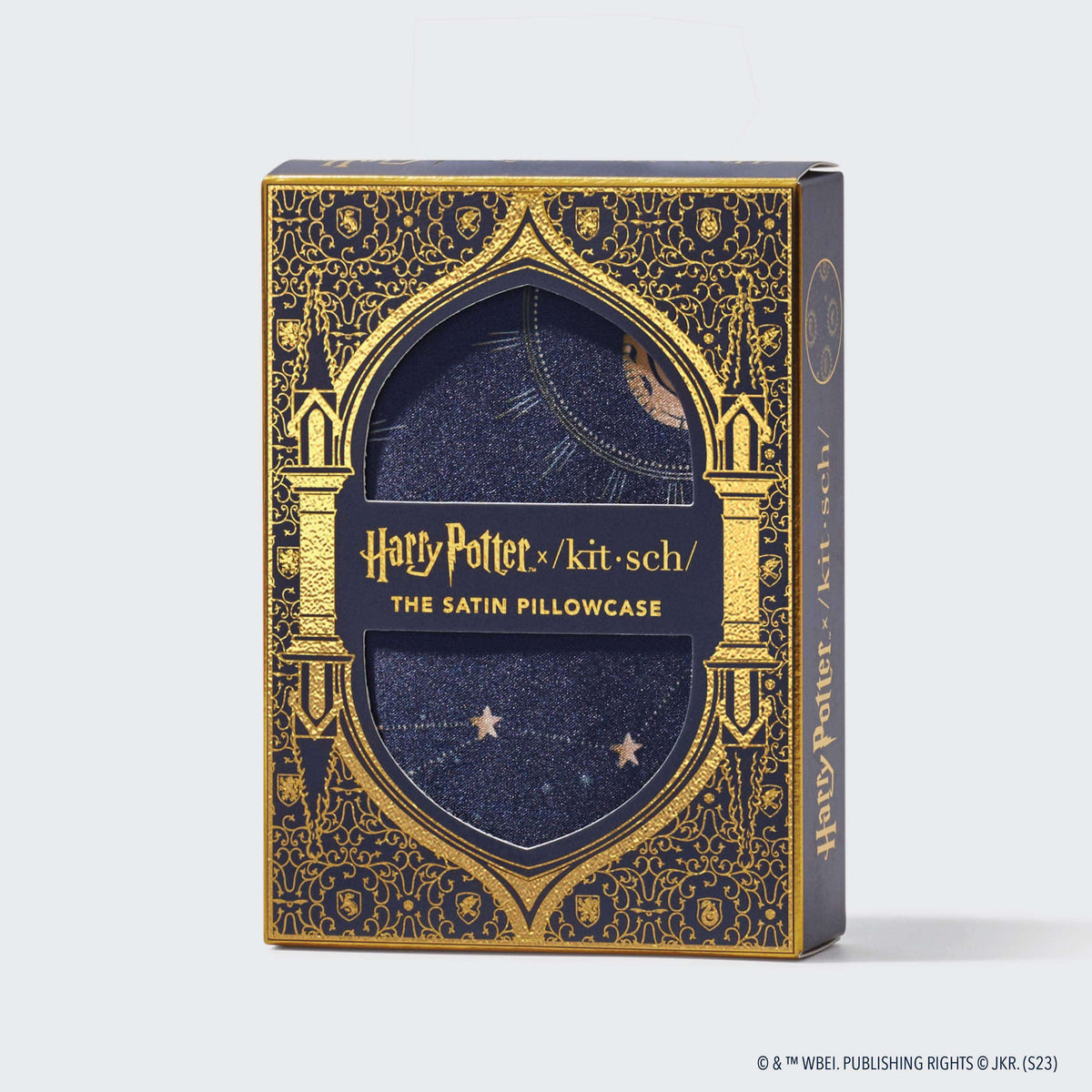 Harry Potter x kitsch Satin Pillowcase- Midnight at Hogwarts - The Preppy Bunny