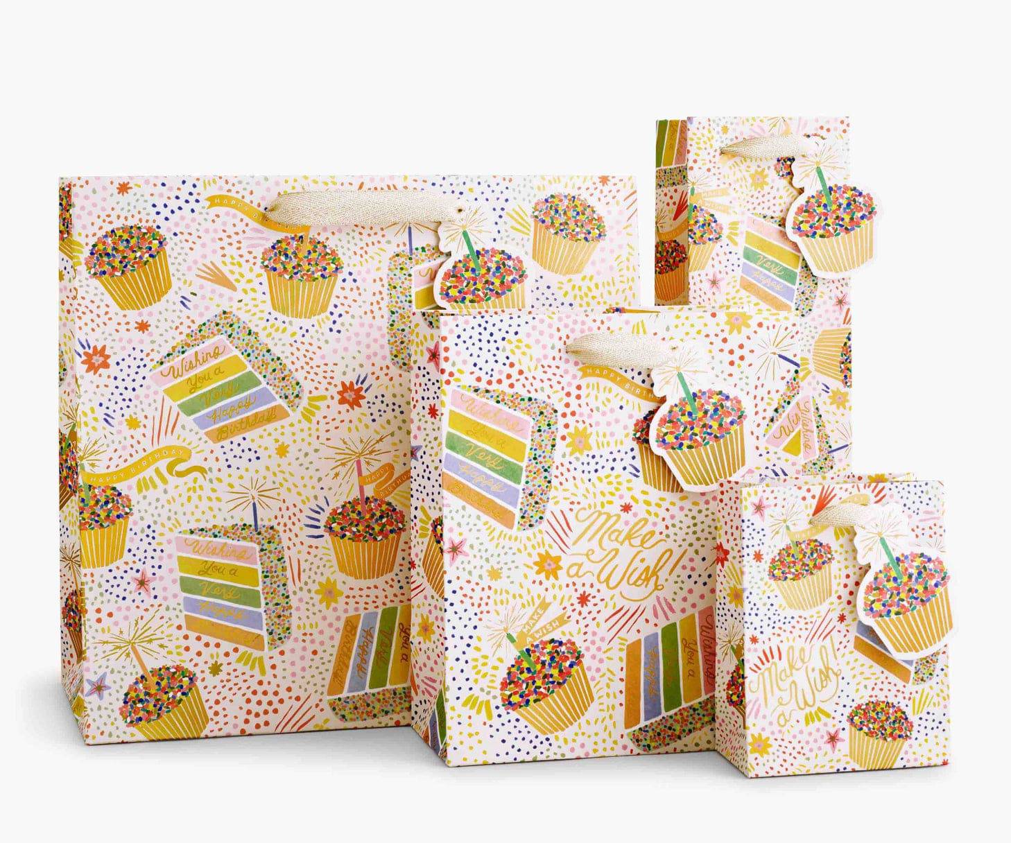 Birthday Cake Gift Bag - Assorted Sizes - The Preppy Bunny