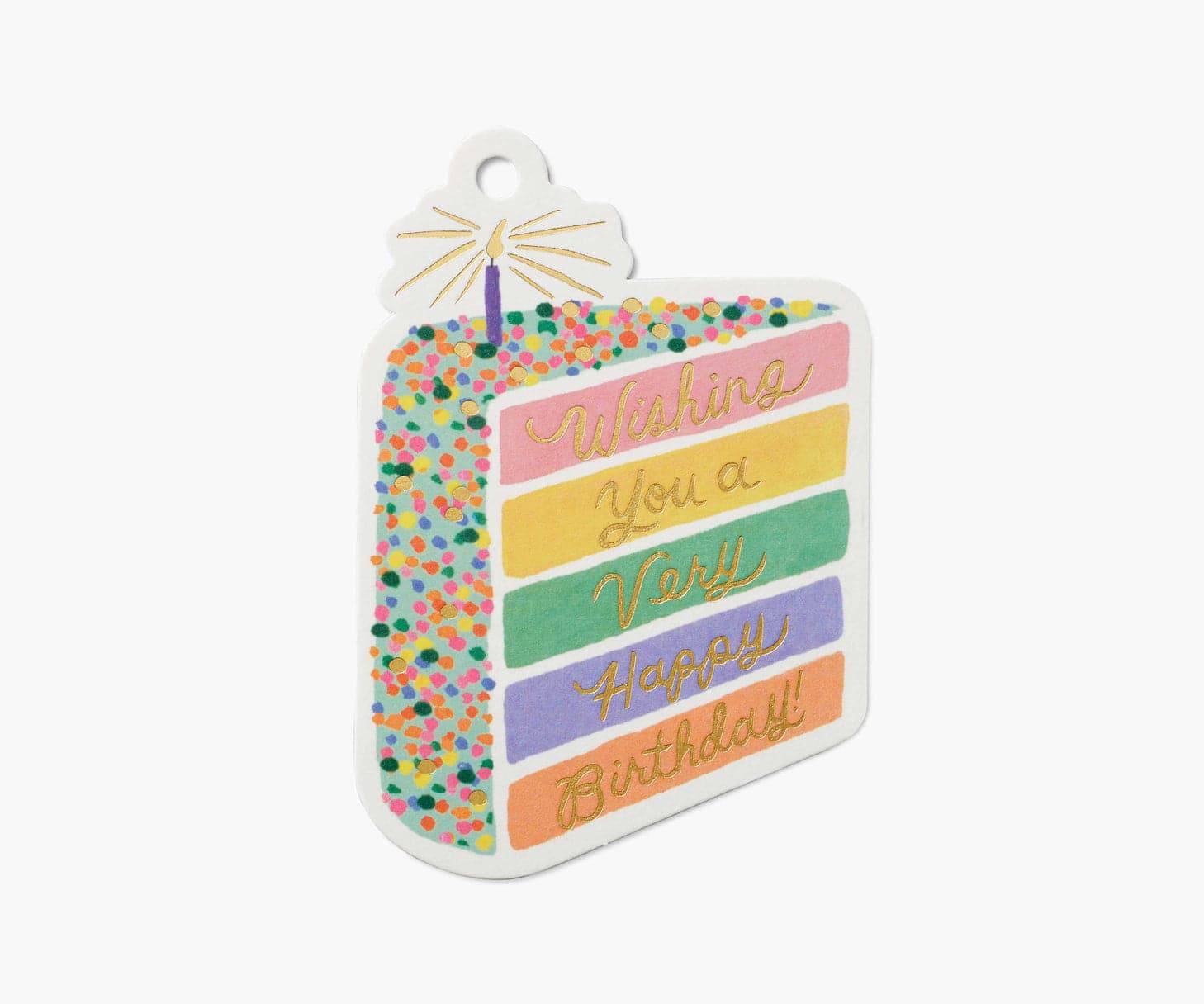 Cake Slice Die-Cut Gift Tags - The Preppy Bunny