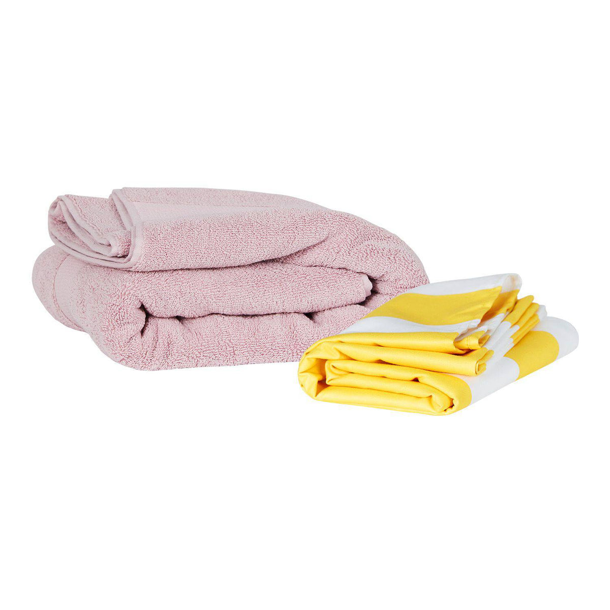 Cabana Stripe Boracay Yellow Beach Towel - 2 sizes - The Preppy Bunny