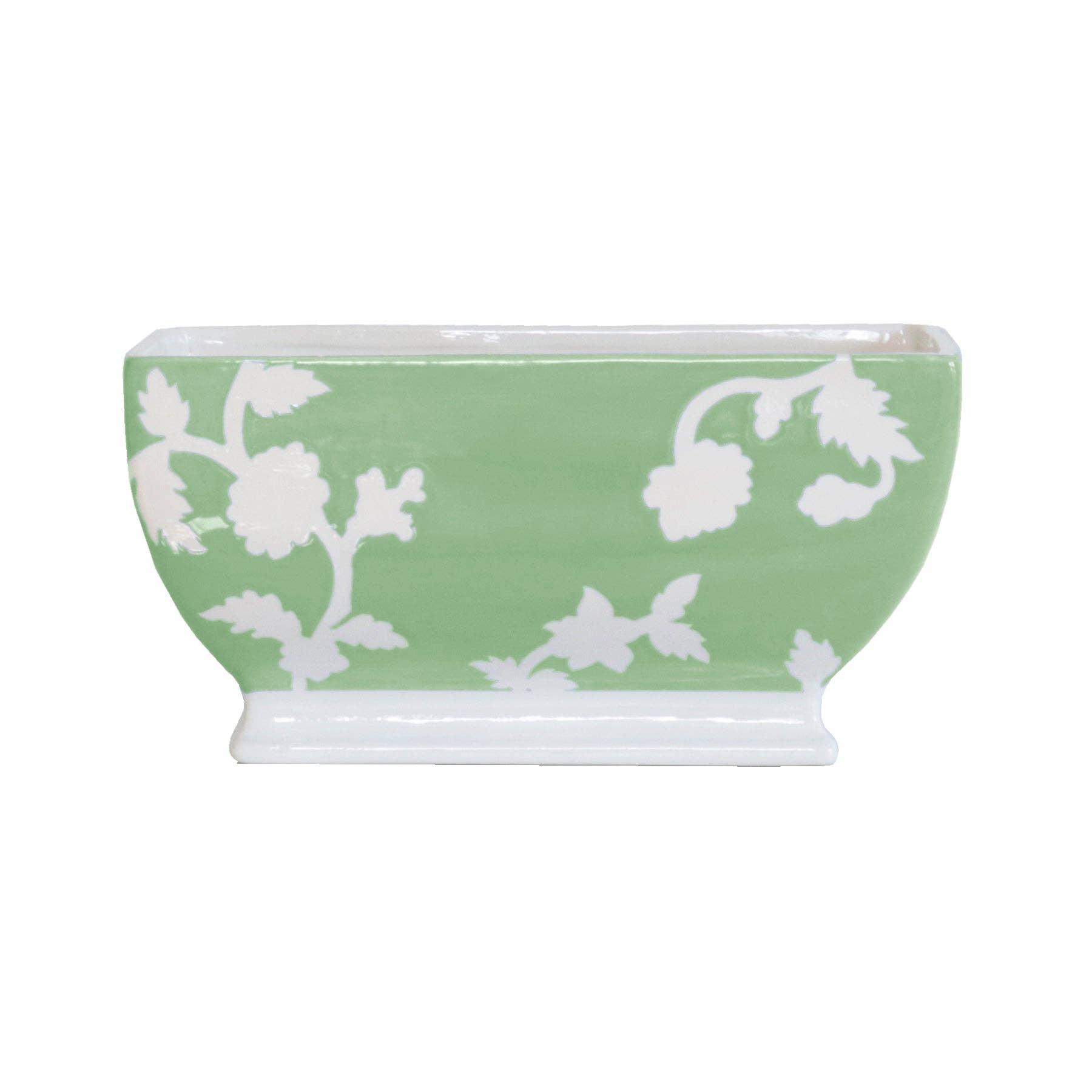 Chinoiserie Dreams Planter - Cabbage Green - The Preppy Bunny