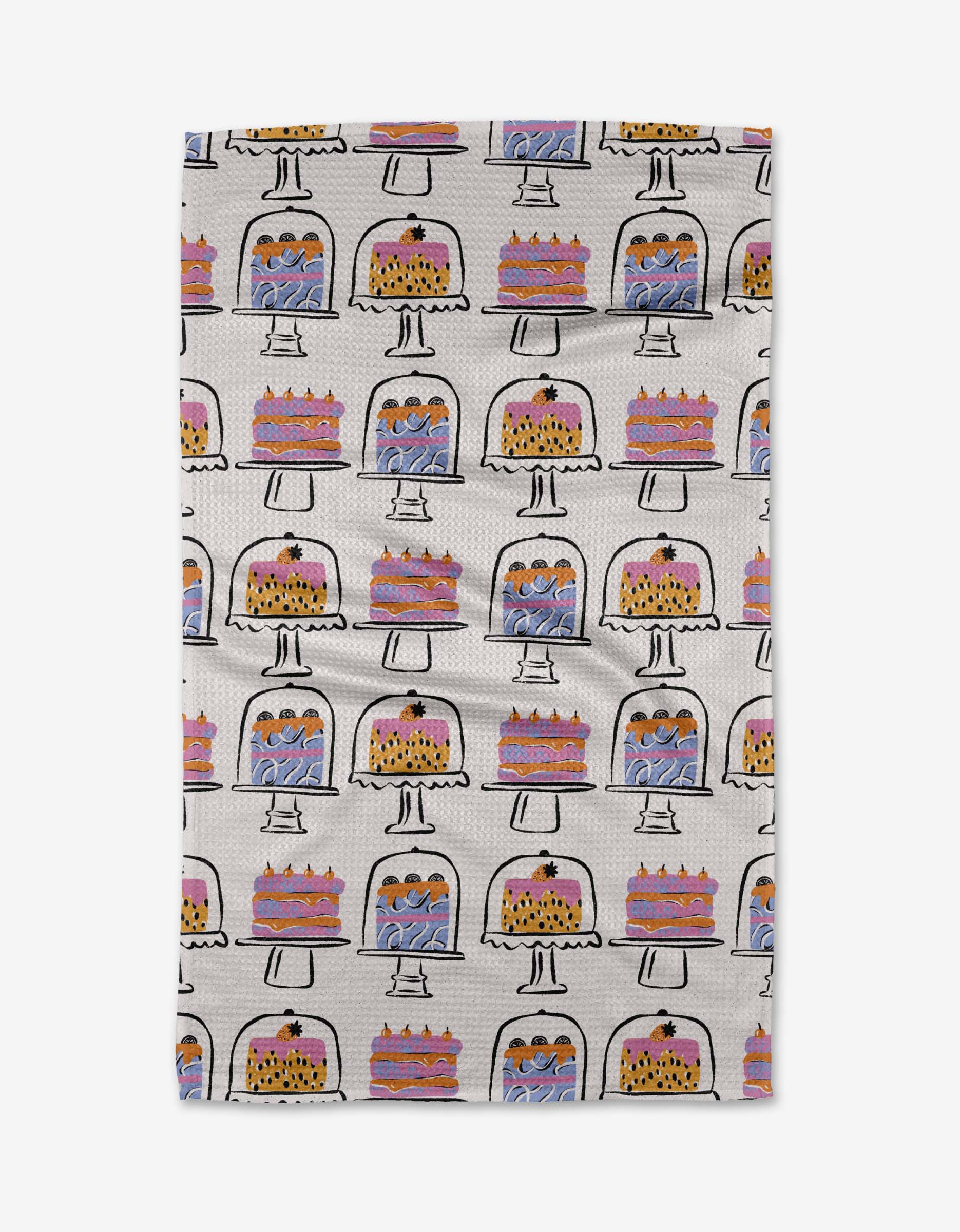 Cakes In The Window Autumnal Bird Skies Tea Towel by Geometry - The Preppy Bunny