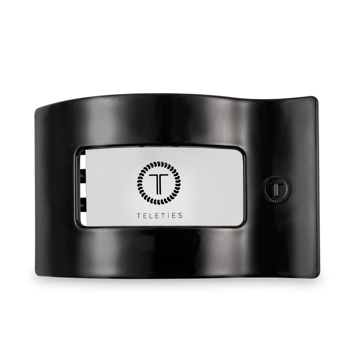 Flat Rectangle Hair Clip | Large | Jet Black