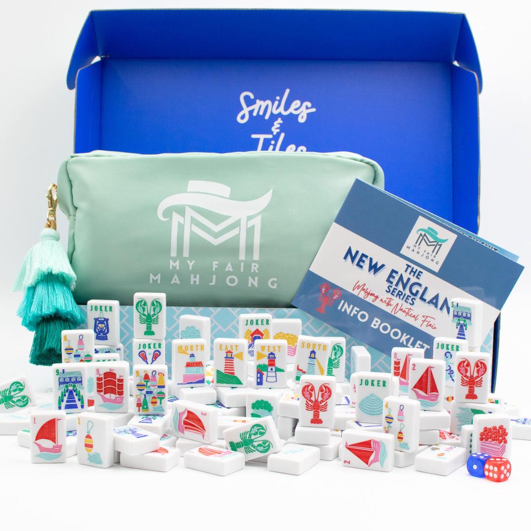THE NEW ENGLAND SERIES | Mahjong Tiles with Nautical Flair - The Preppy Bunny
