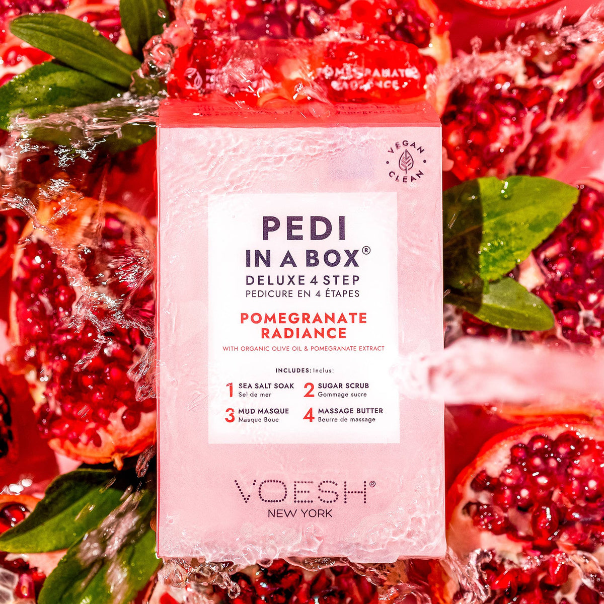 Pedi in a Box 4 Step - Pomegranate Radiance - The Preppy Bunny