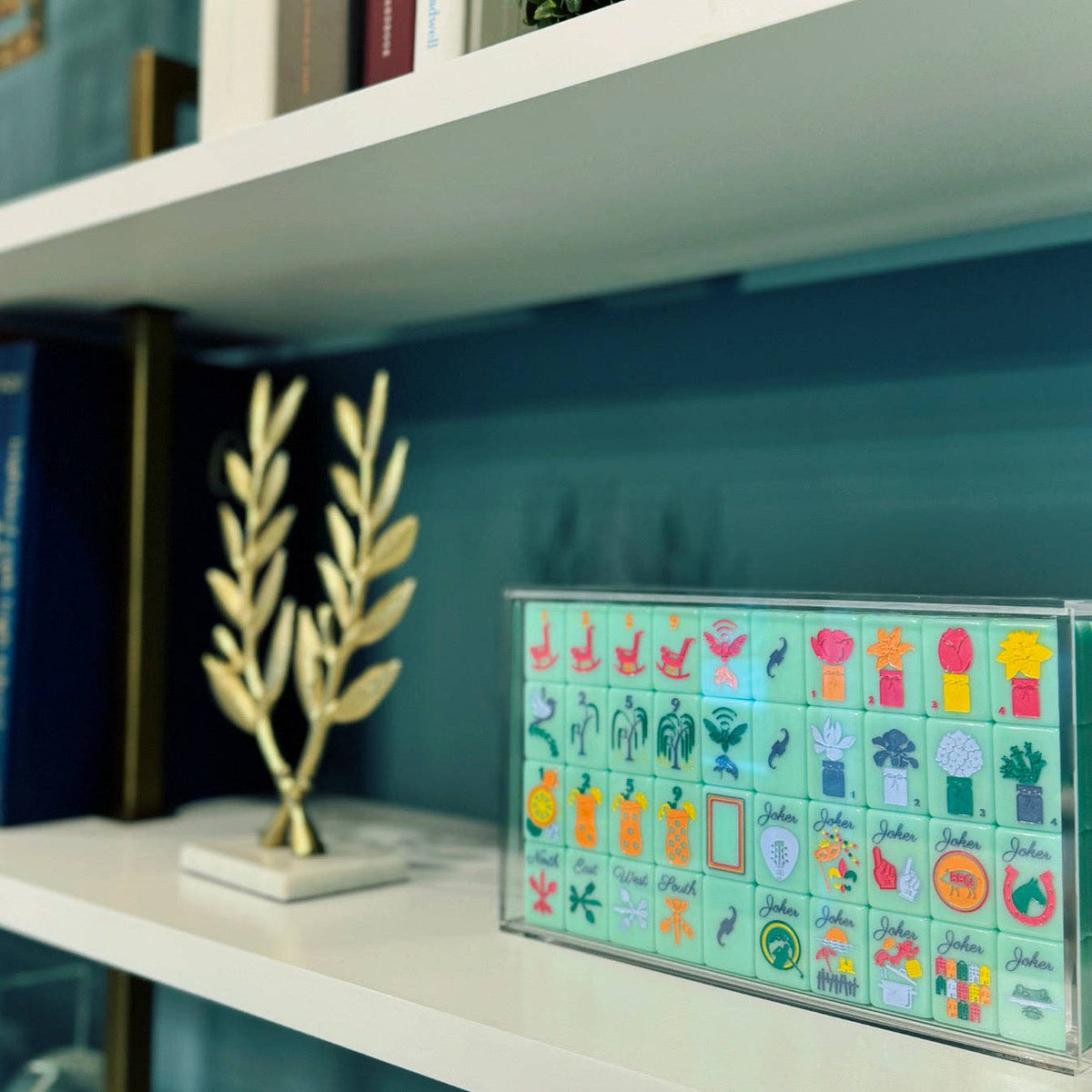 Mahjong Acrylic Display Box (Destination Collection Tiles) - The Preppy Bunny