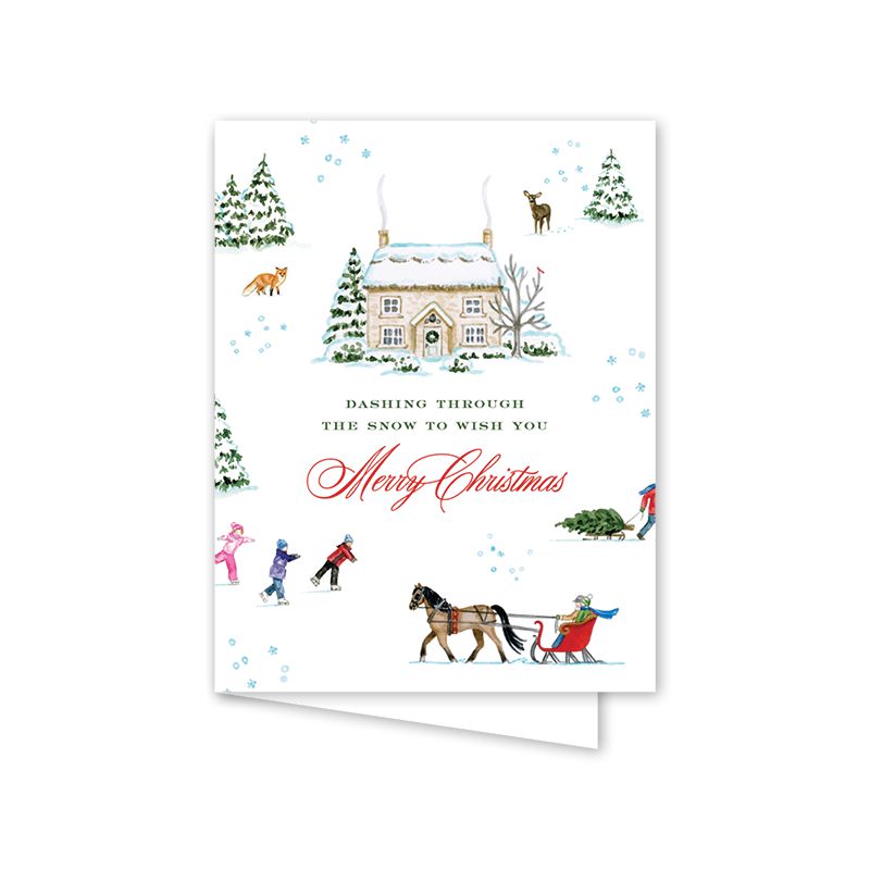 Oh What Fun Winter Greeting Card