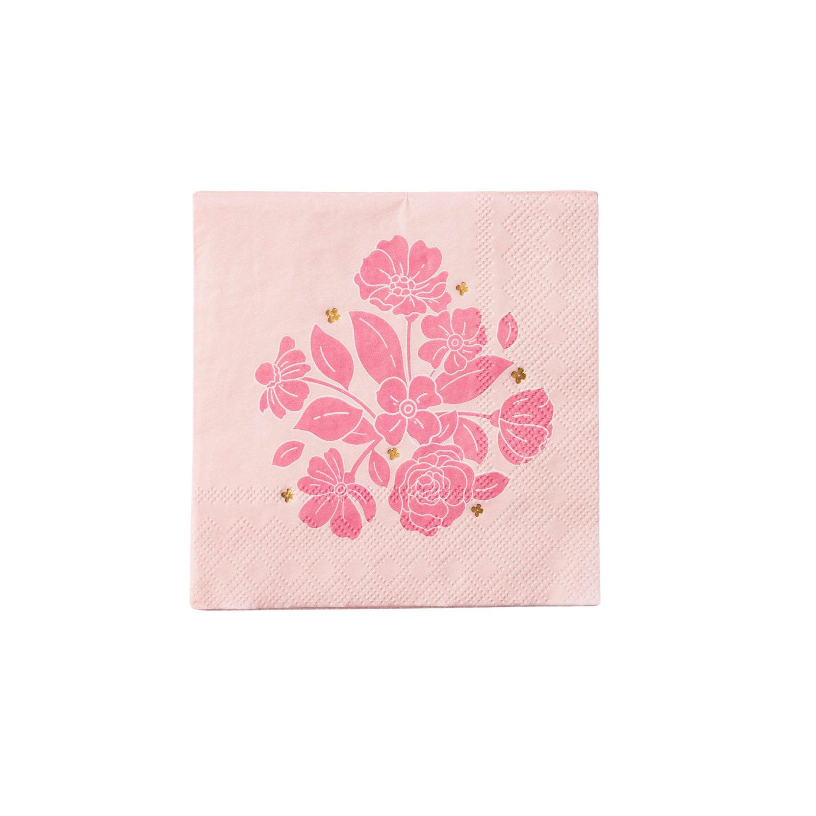 Petal Pink Elegant Floral Paper Cocktail Napkins - The Preppy Bunny