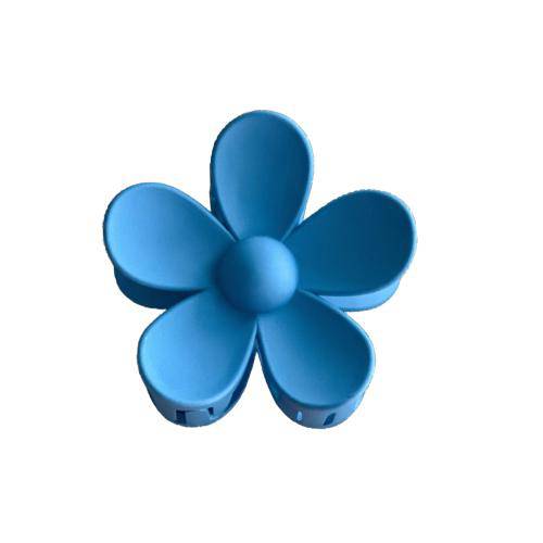 Flower Power "Dark Blue" Hair Clip - The Preppy Bunny