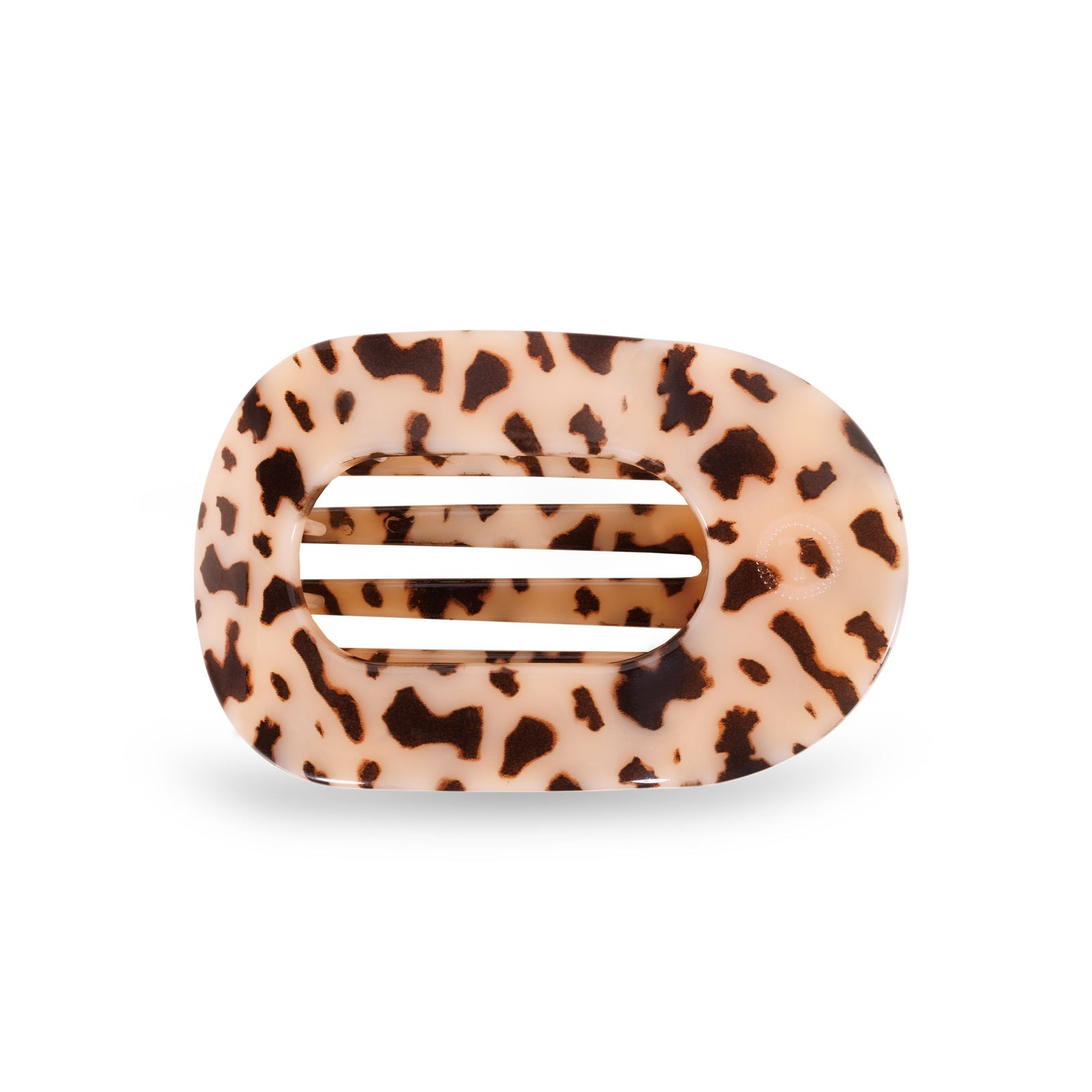 Blonde Tortoise Medium Flat Round Clip - The Preppy Bunny