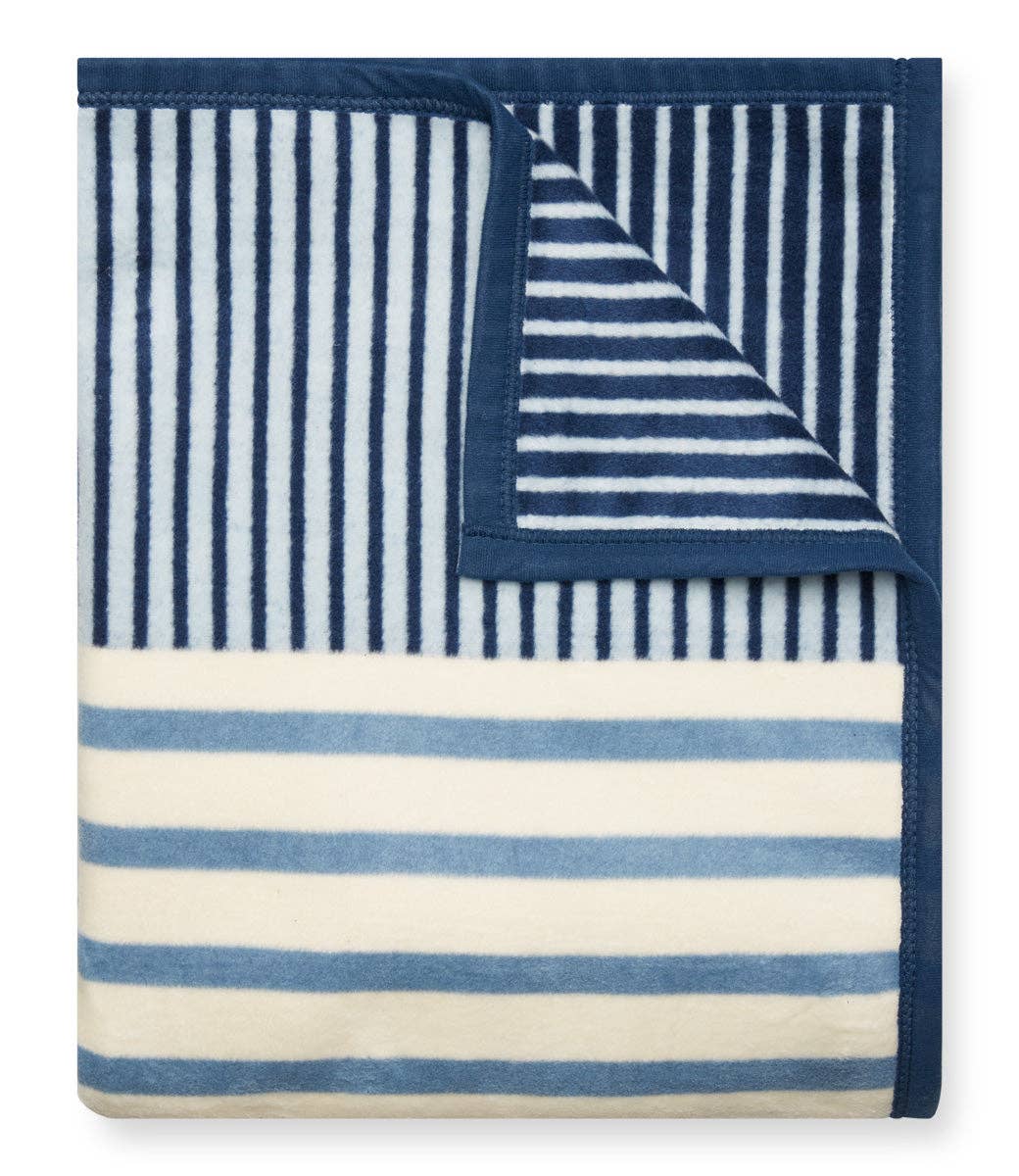 Shoreline Stripe Blanket - The Preppy Bunny
