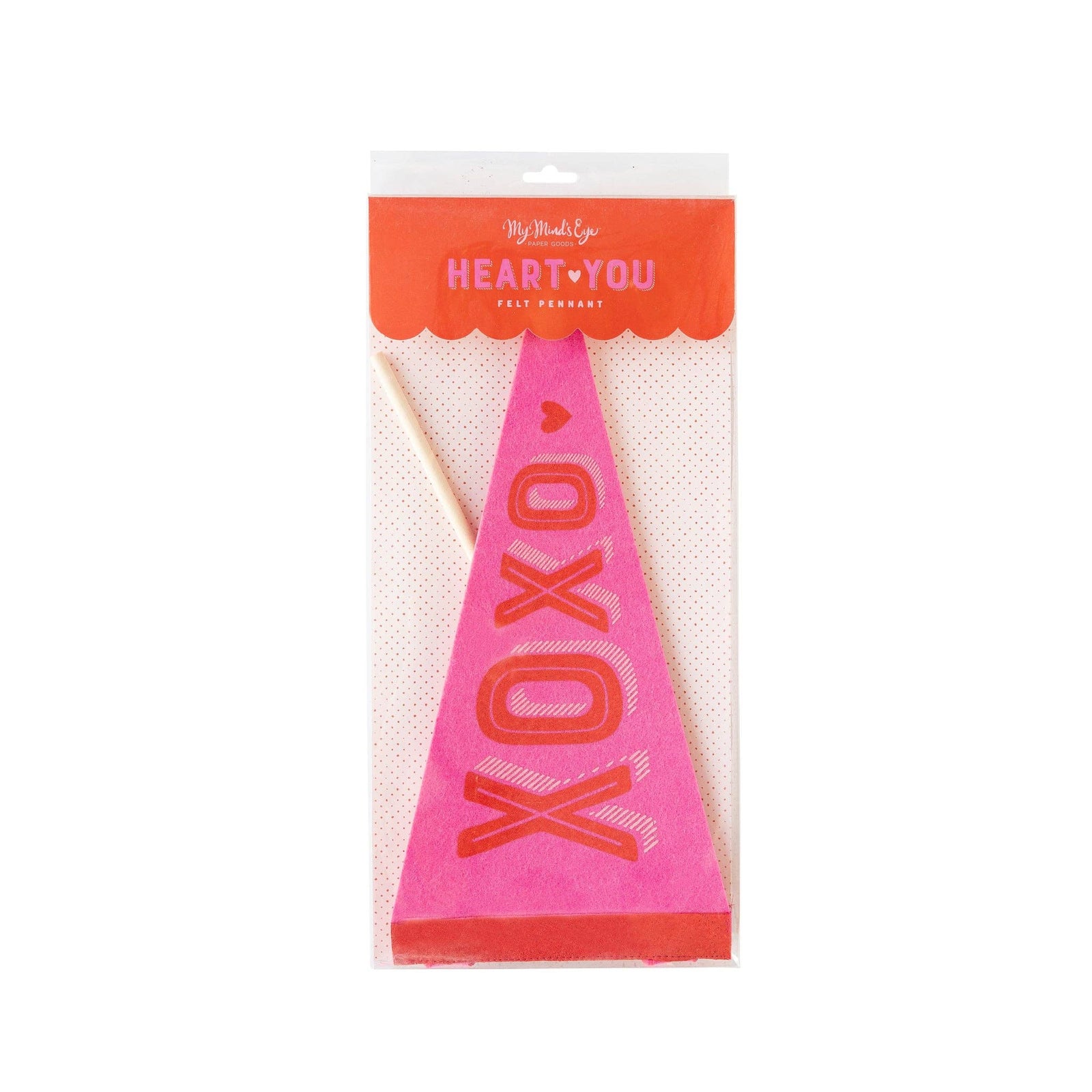XOXO Felt Pennant - The Preppy Bunny