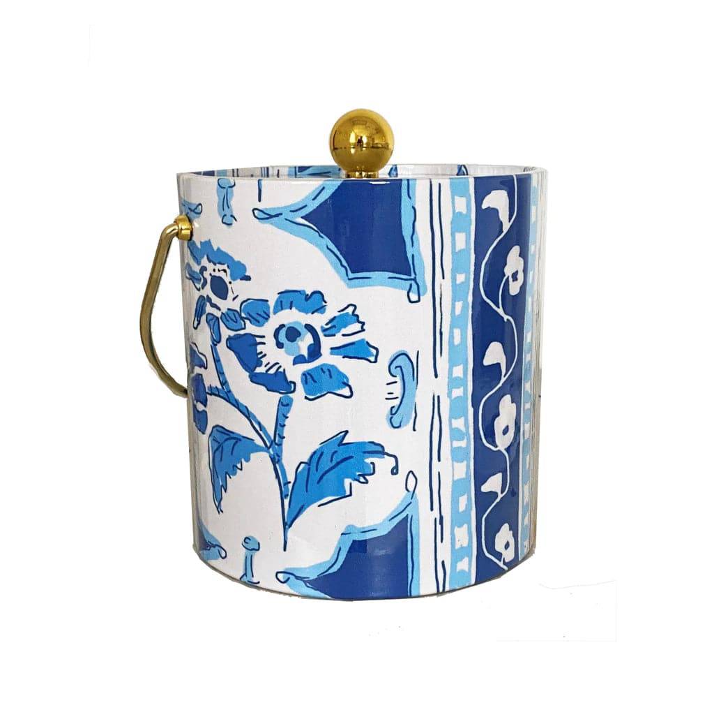 Dana Gibson Tolliver Blue Ice Bucket - The Preppy Bunny