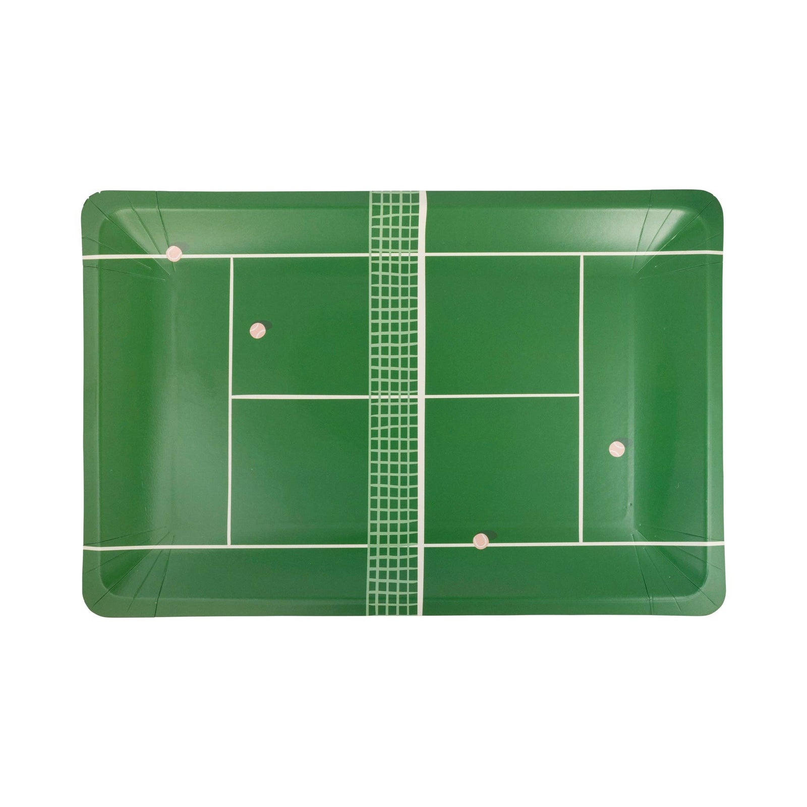 Tennis Court Paper Plates - The Preppy Bunny