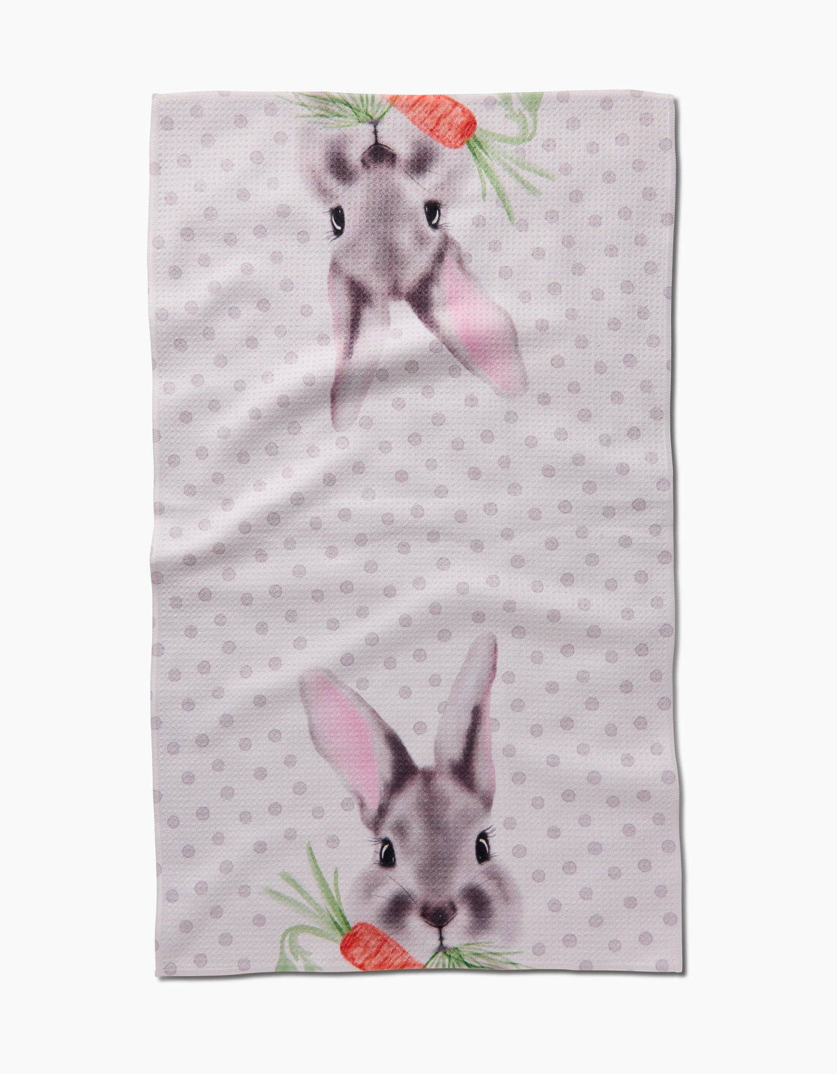 Polka Dot Bunny Tea Towel by Geometry