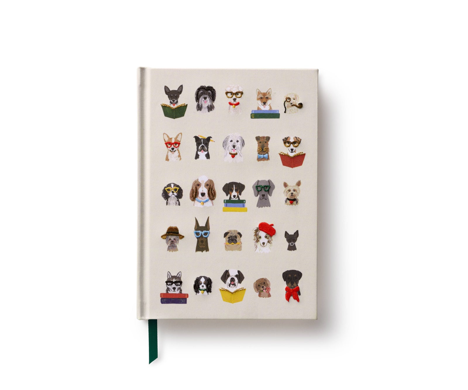 Studious Dogs Embroidered Journal - The Preppy Bunny