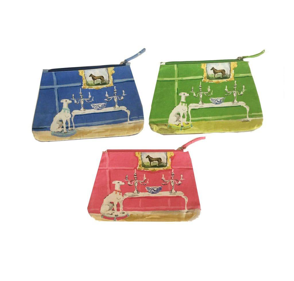 Dog Travel Pouch Small by Dana Gibson - 3 colors available - The Preppy Bunny