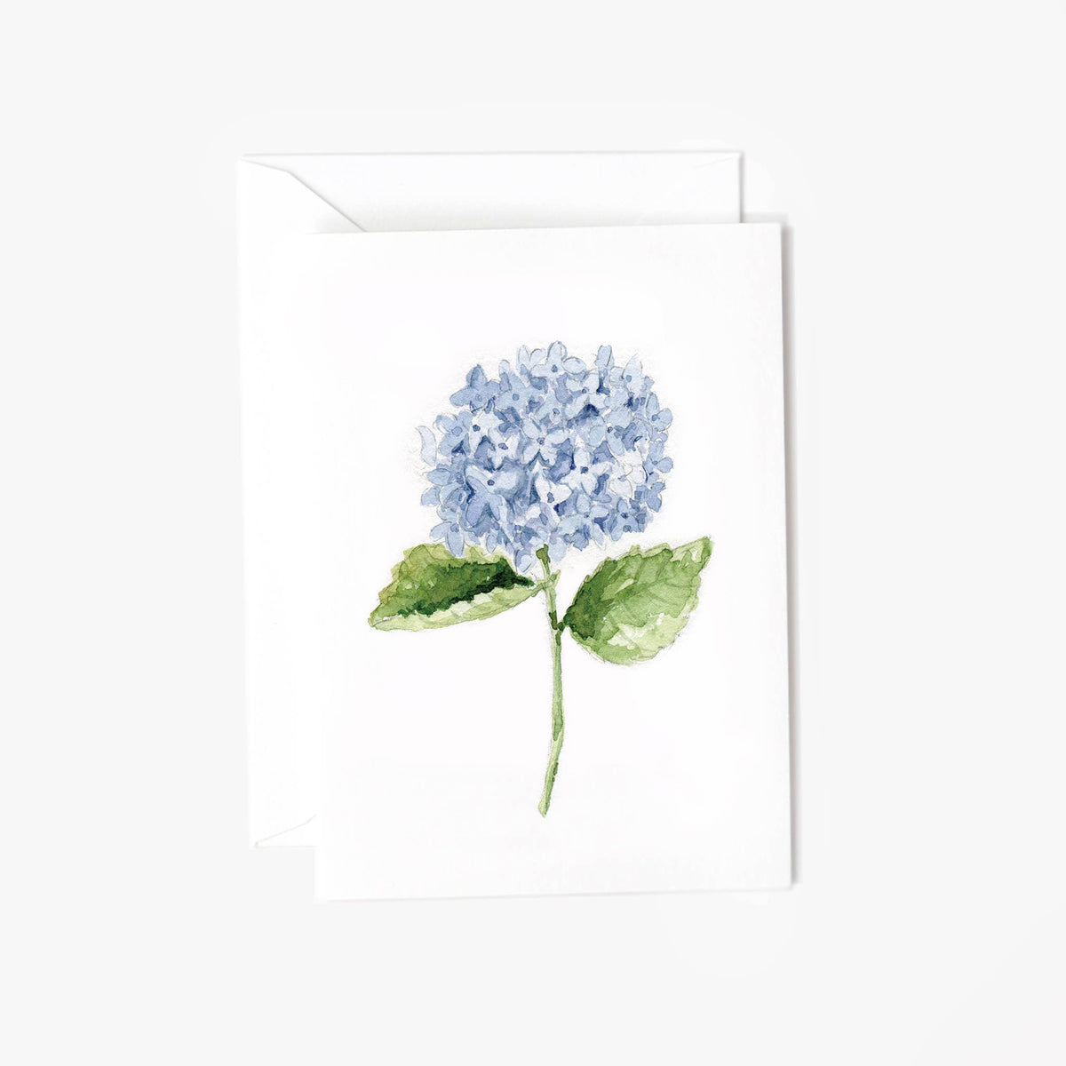 Hydrangea stem mini notecard