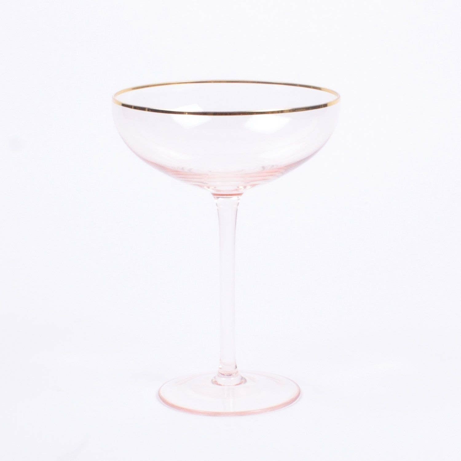 Coupe Glass in Light Pink - The Preppy Bunny