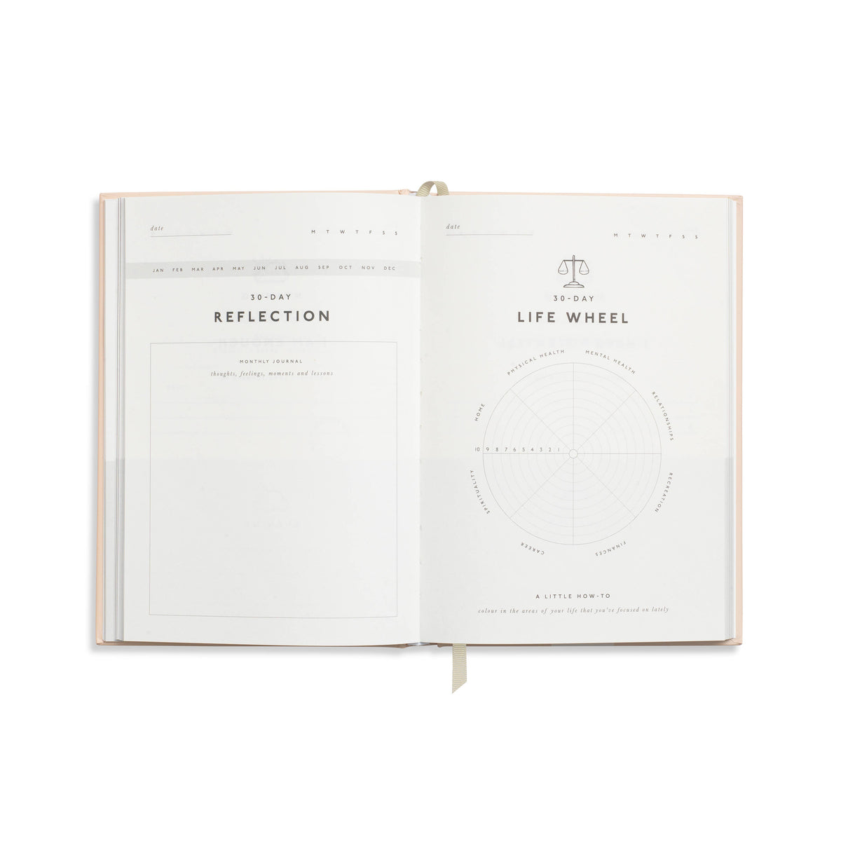 Guided Gratitude Journal, A5 Hardcover - Stay Grounded