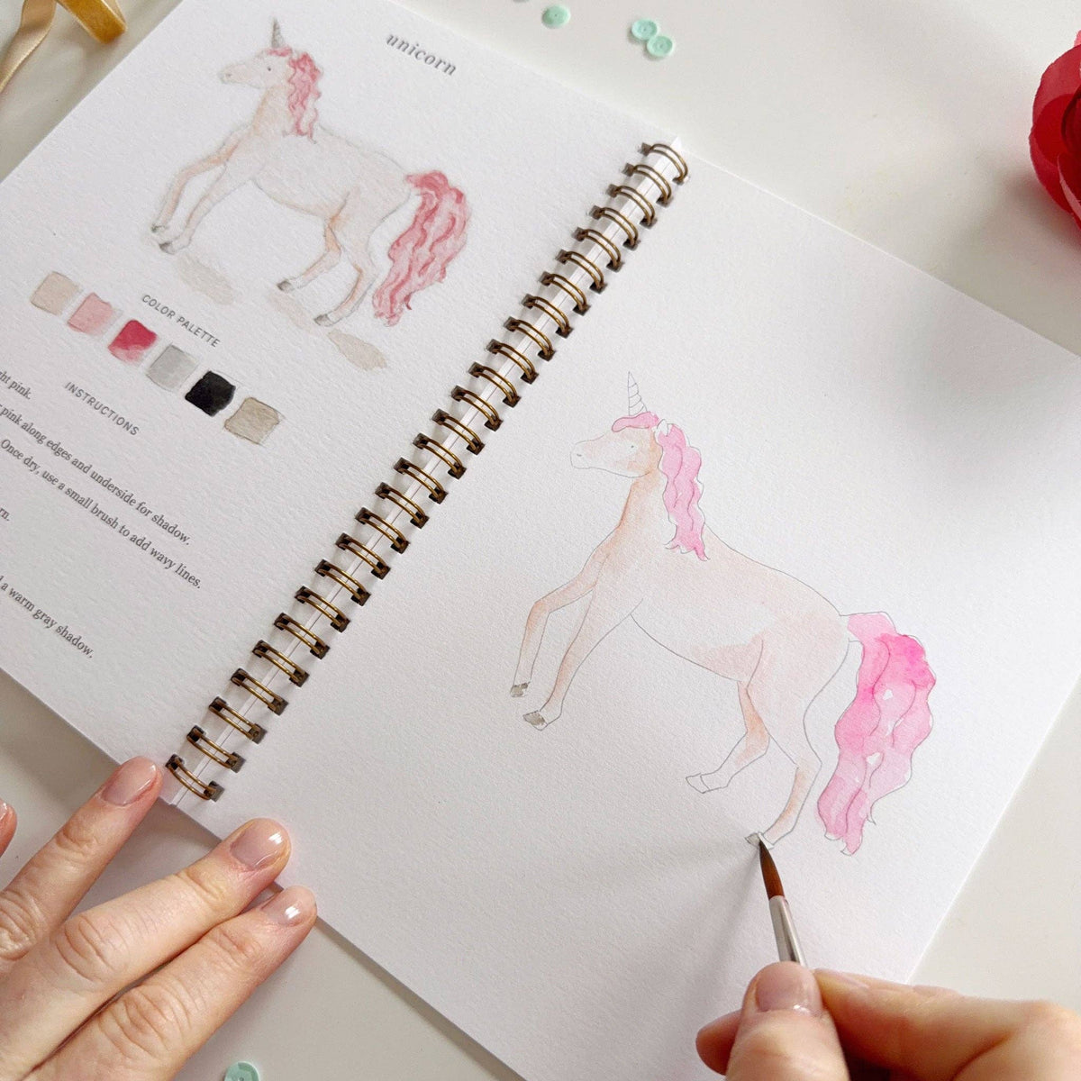 Fairytale watercolor workbook - The Preppy Bunny