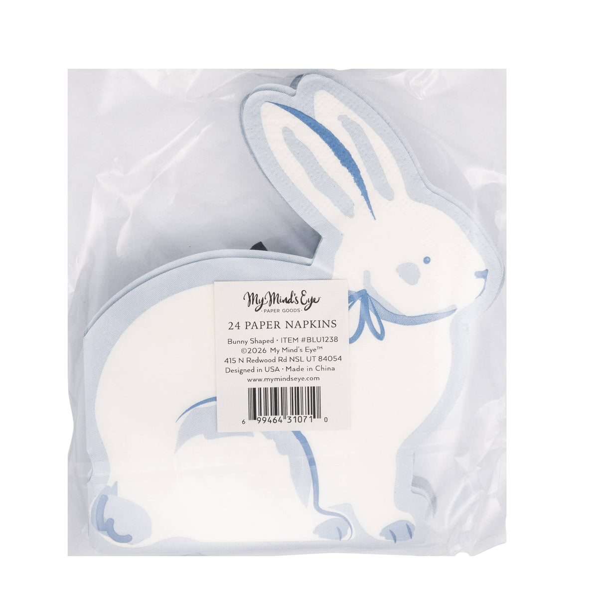 Bunny Shaped Dinner Napkins - The Preppy Bunny