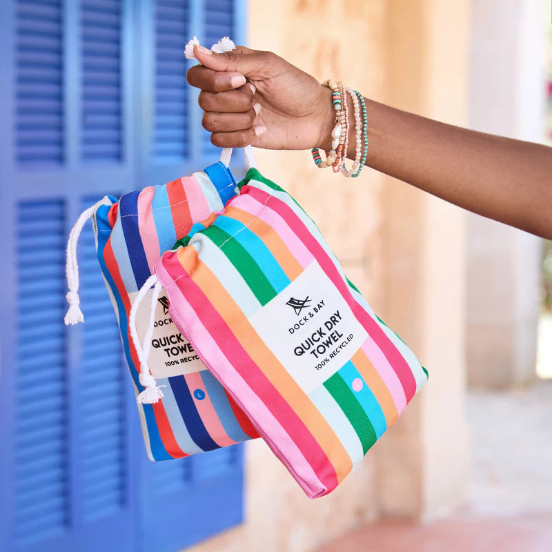 Quick Dry Beach Towel in Tutti Fruitti - 2 sizes - The Preppy Bunny