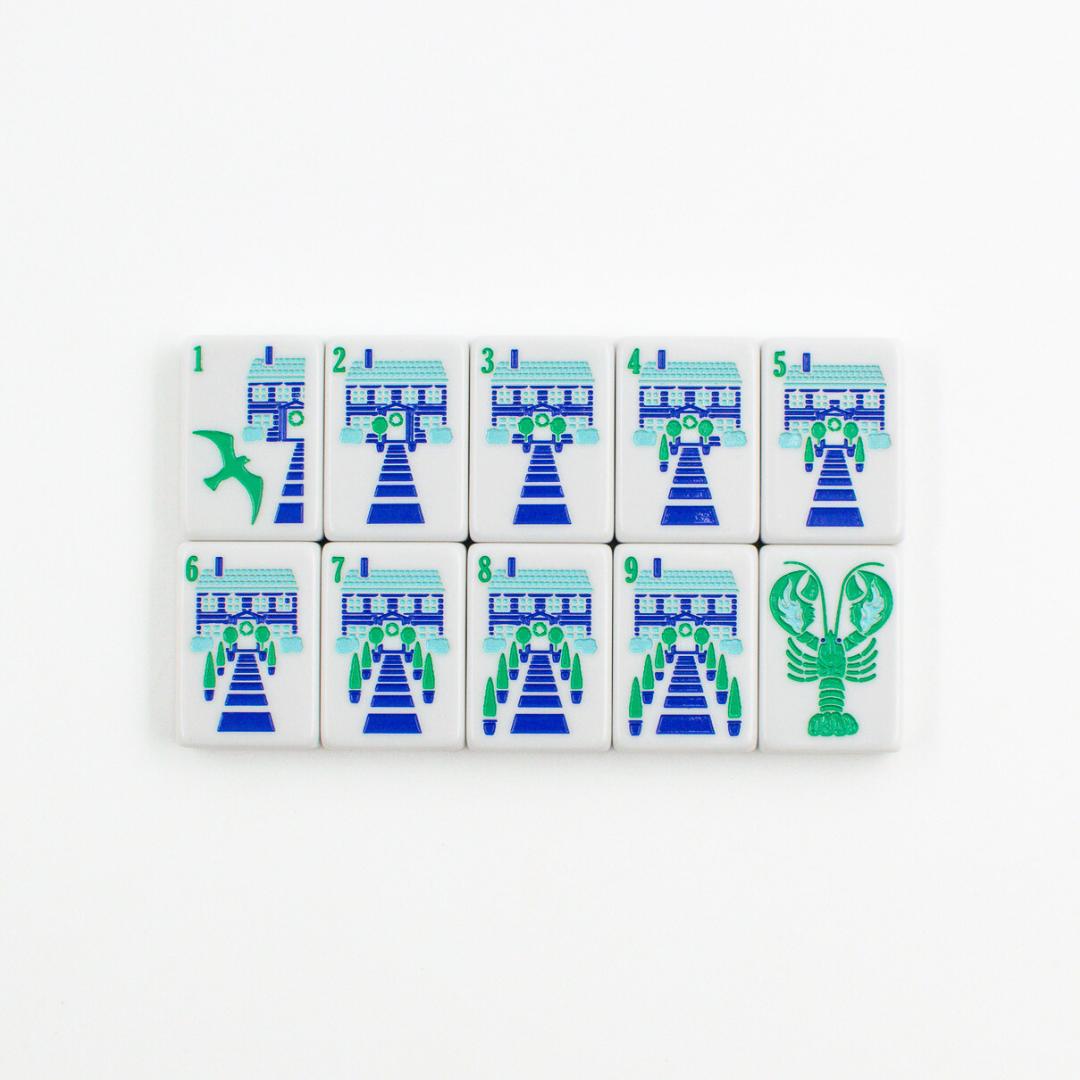 THE NEW ENGLAND SERIES | Mahjong Tiles with Nautical Flair - The Preppy Bunny