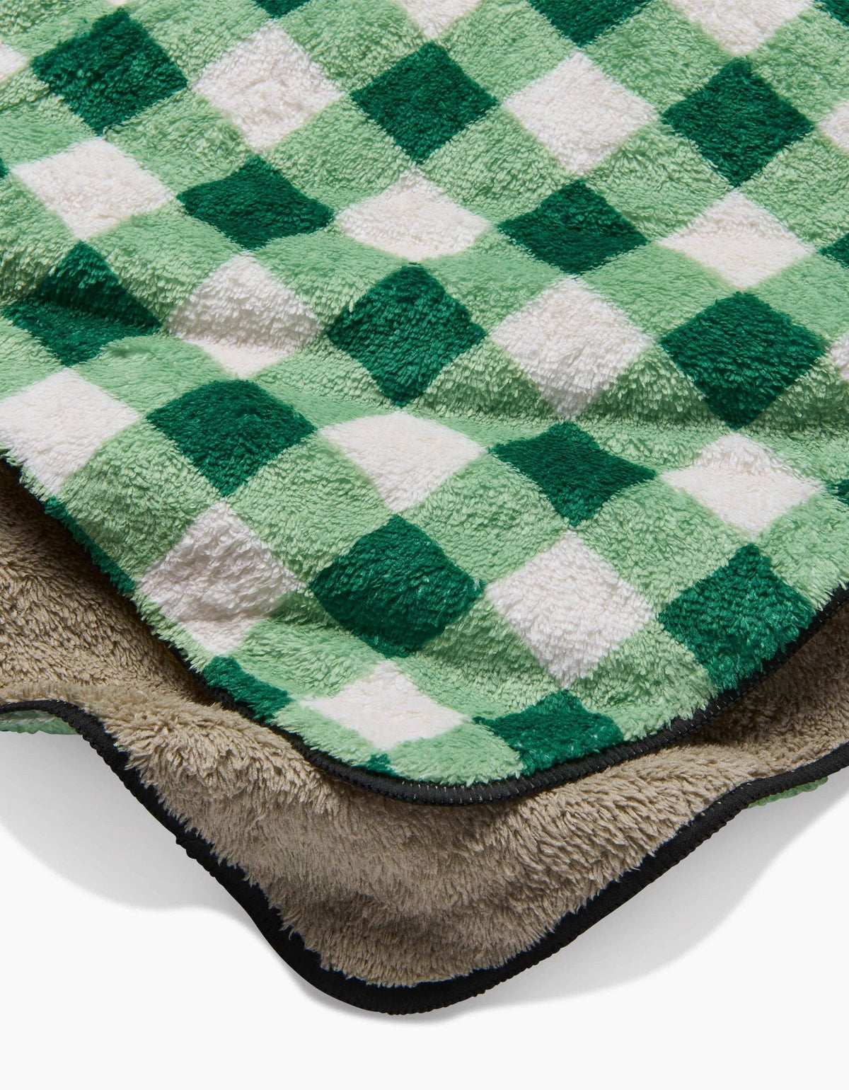 Grass Plaid Plush Pet Towel by Geometry - The Preppy Bunny