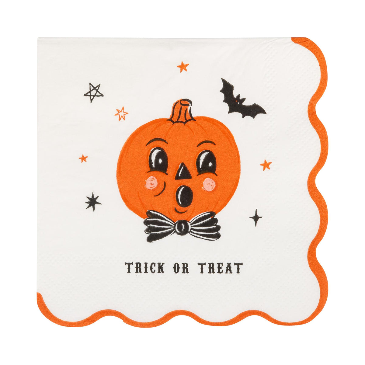 Vintage Halloween Characters Paper Cocktail Napkin Set