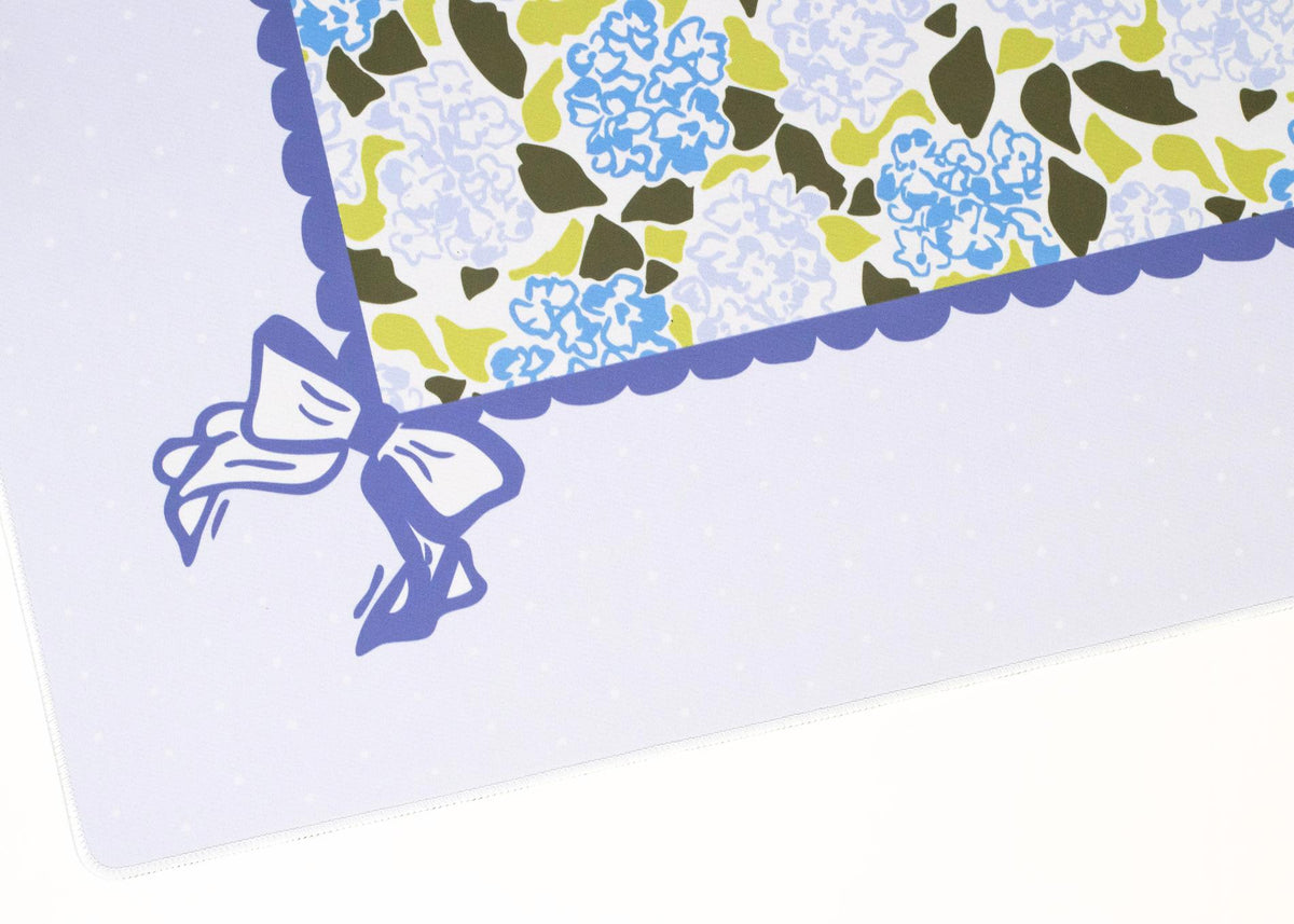 Hydrangea Mahjong Playing Mat - The Preppy Bunny