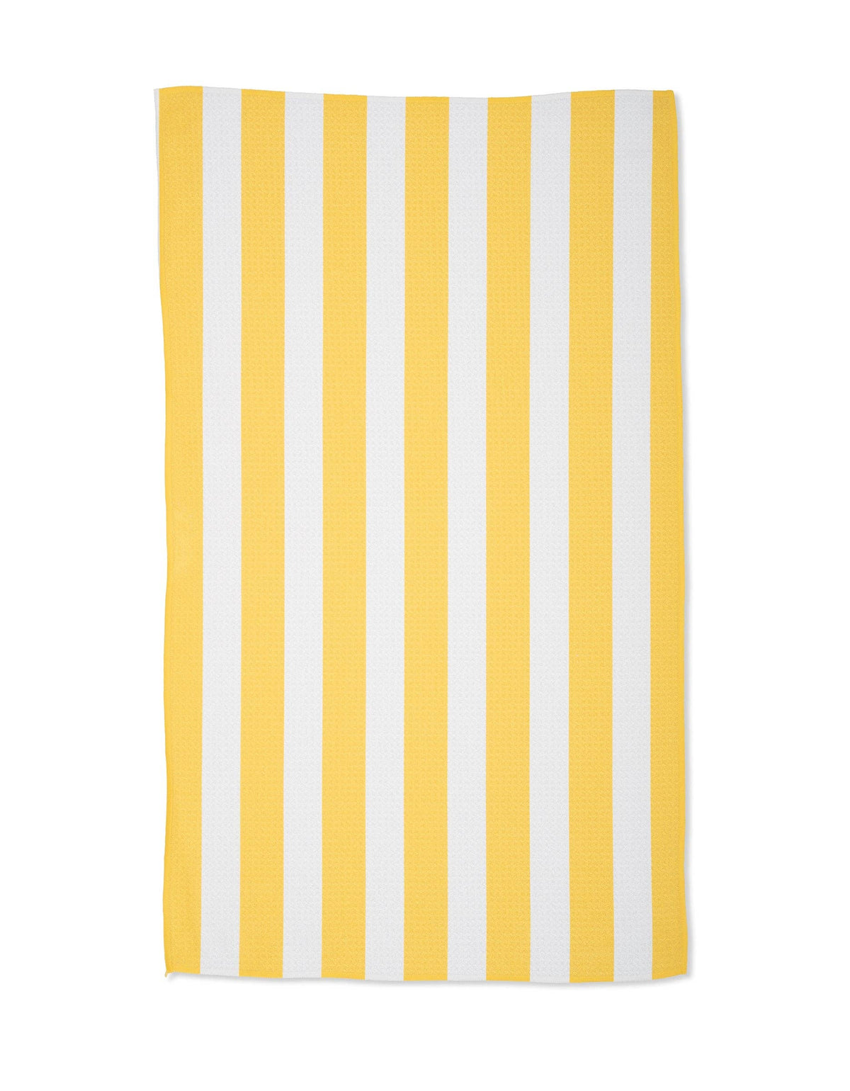 Yellow Stripe Geometry Tea Towel - The Preppy Bunny