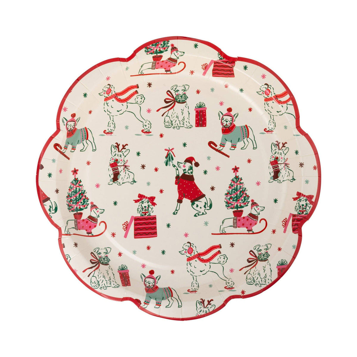 Puppies Pattern Paper Plates - The Preppy Bunny