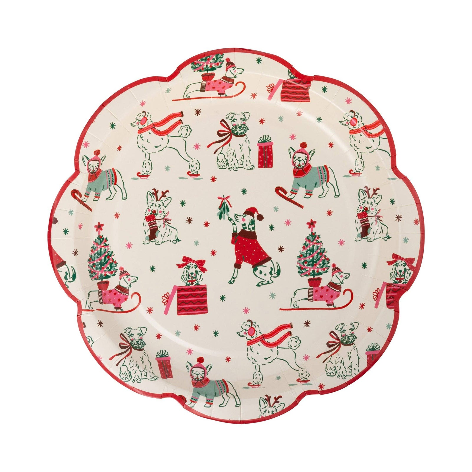 Puppies Pattern Paper Plates - The Preppy Bunny