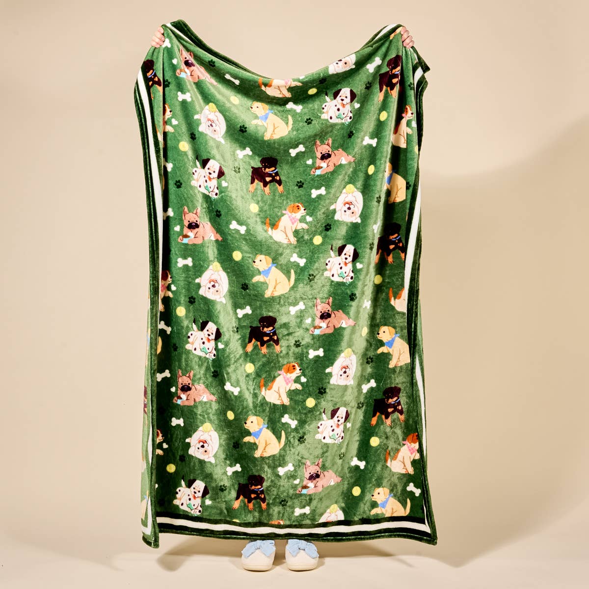 Snuggle Up Plush Blanket in Dog Days - The Preppy Bunny