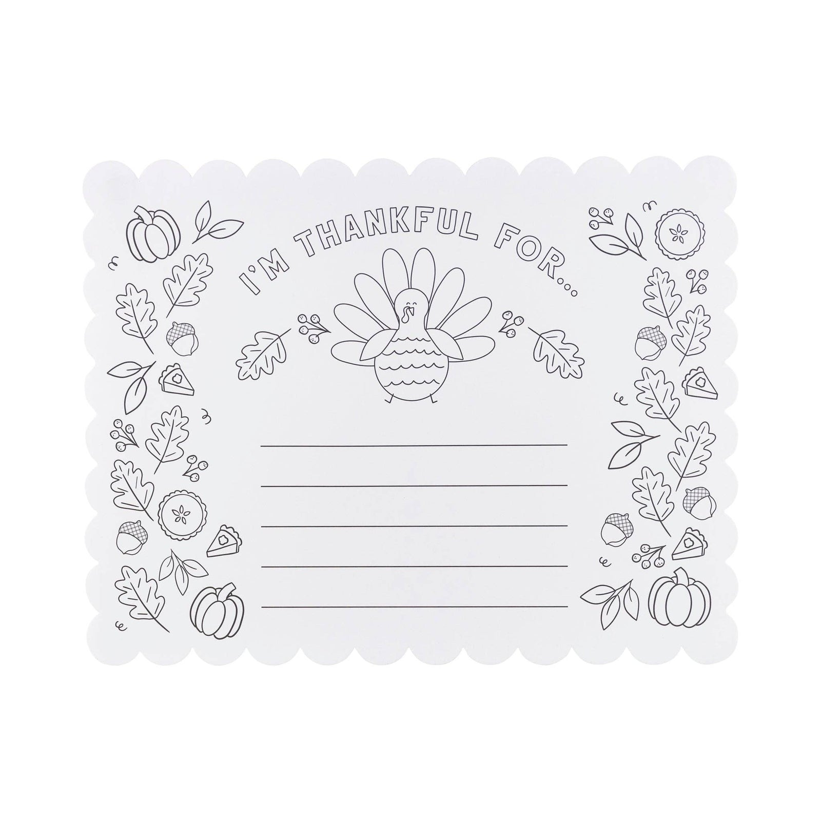 Thankful For Paper Placemats - The Preppy Bunny