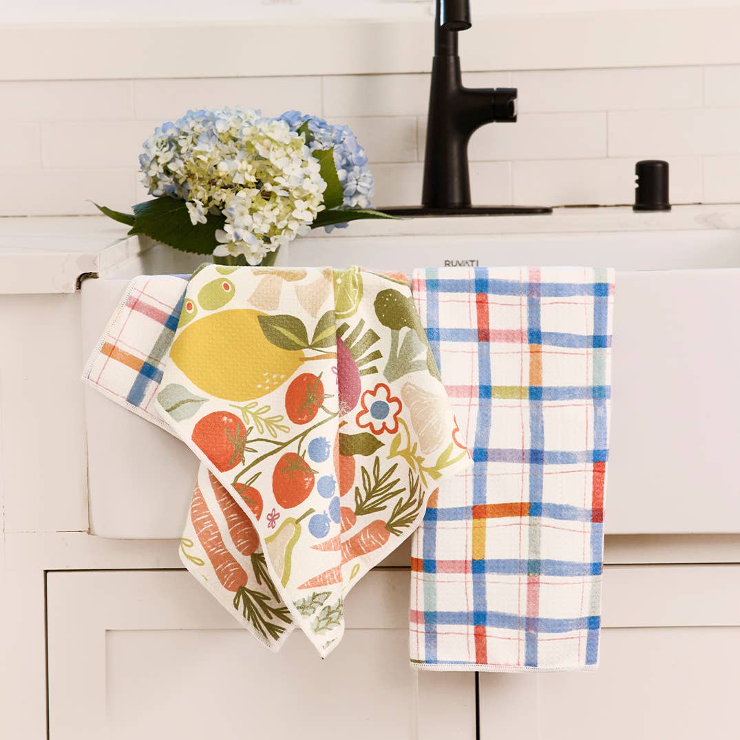 Farm Stand Microfiber Kitchen Towel - The Preppy Bunny