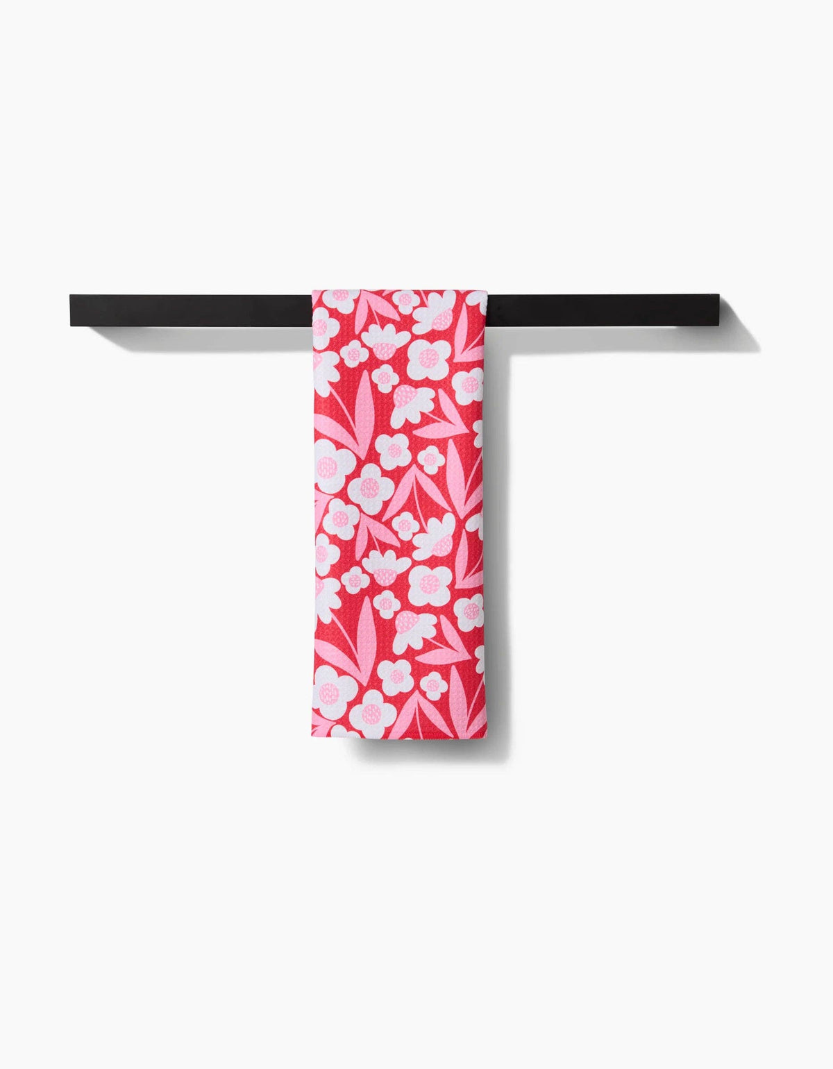 Pink Blooms Tea Towel by Geometry