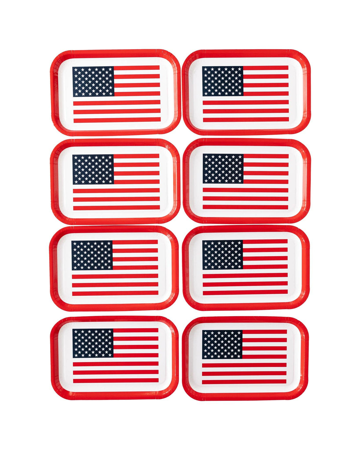 Flag Shaped Paper Plates - The Preppy Bunny