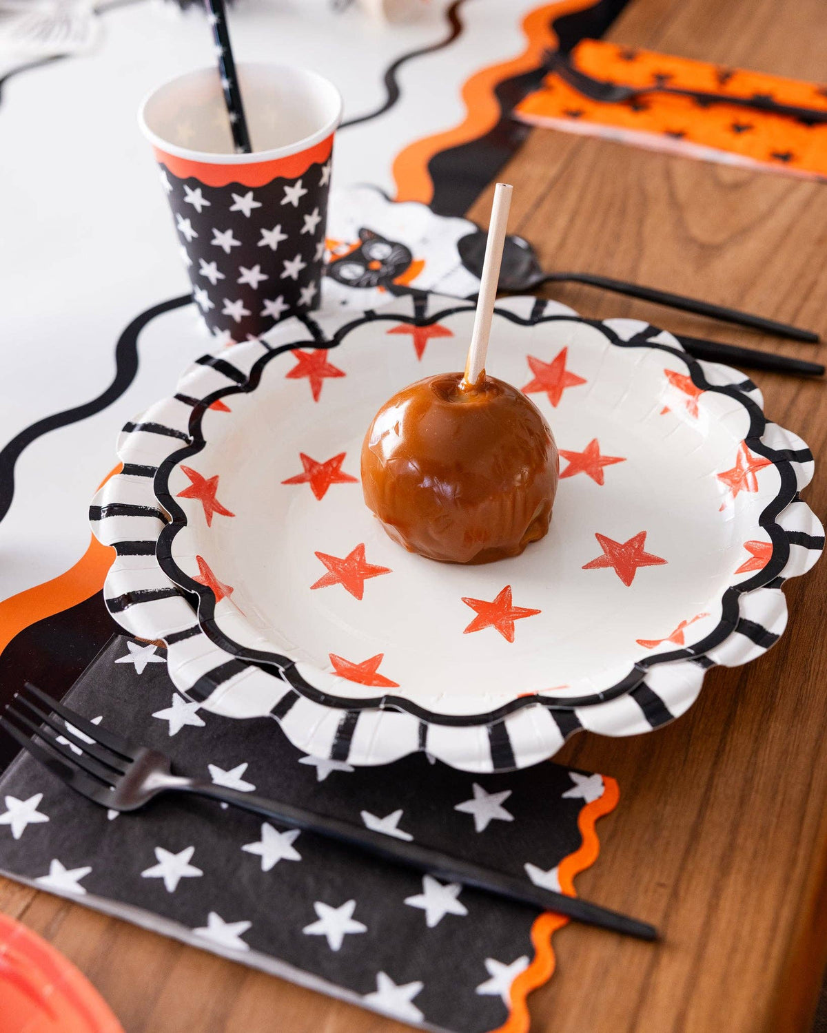 Vintage Halloween Stars Paper Dinner Napkin Set