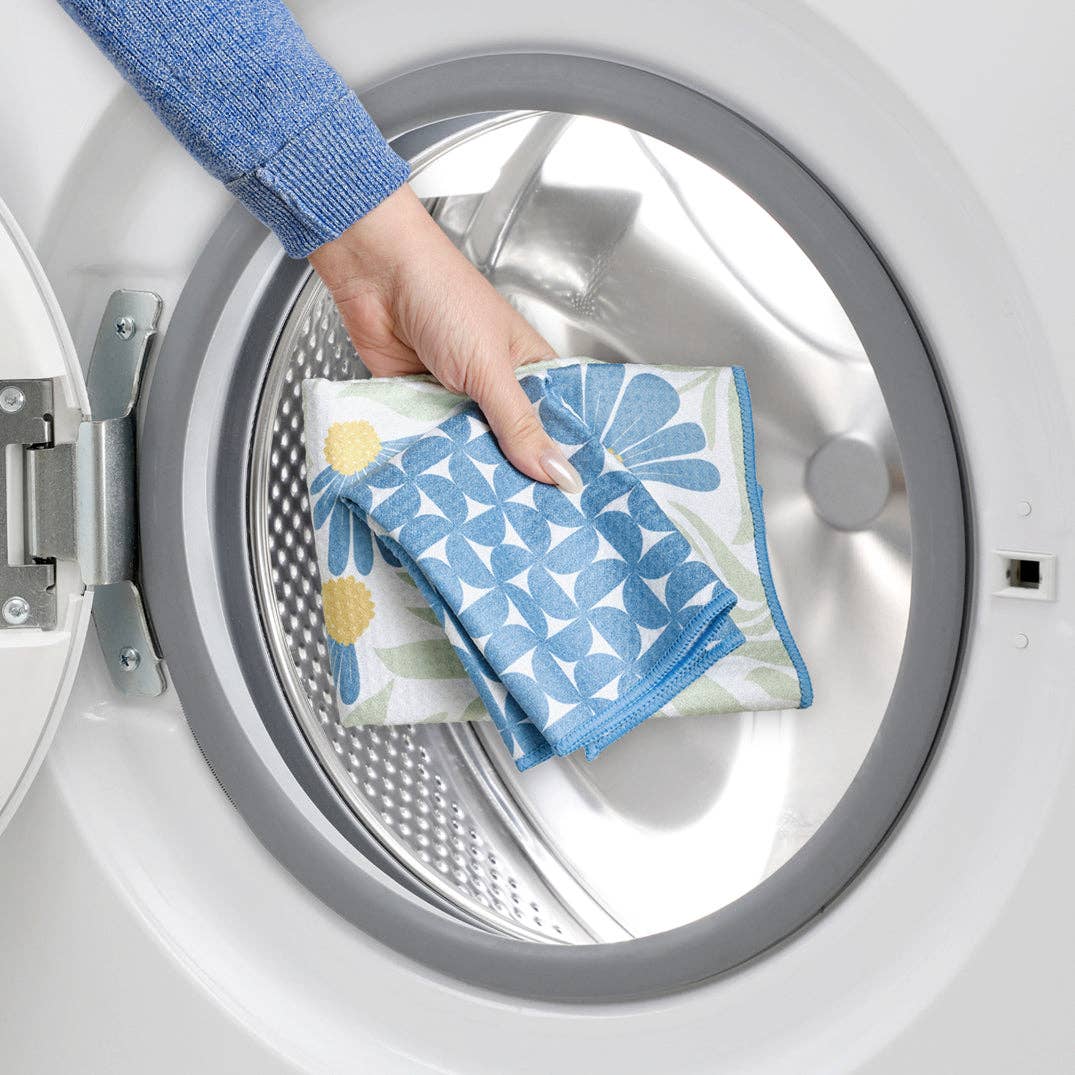 Blue Coneflower Towel Set, High Performance Microfiber - The Preppy Bunny