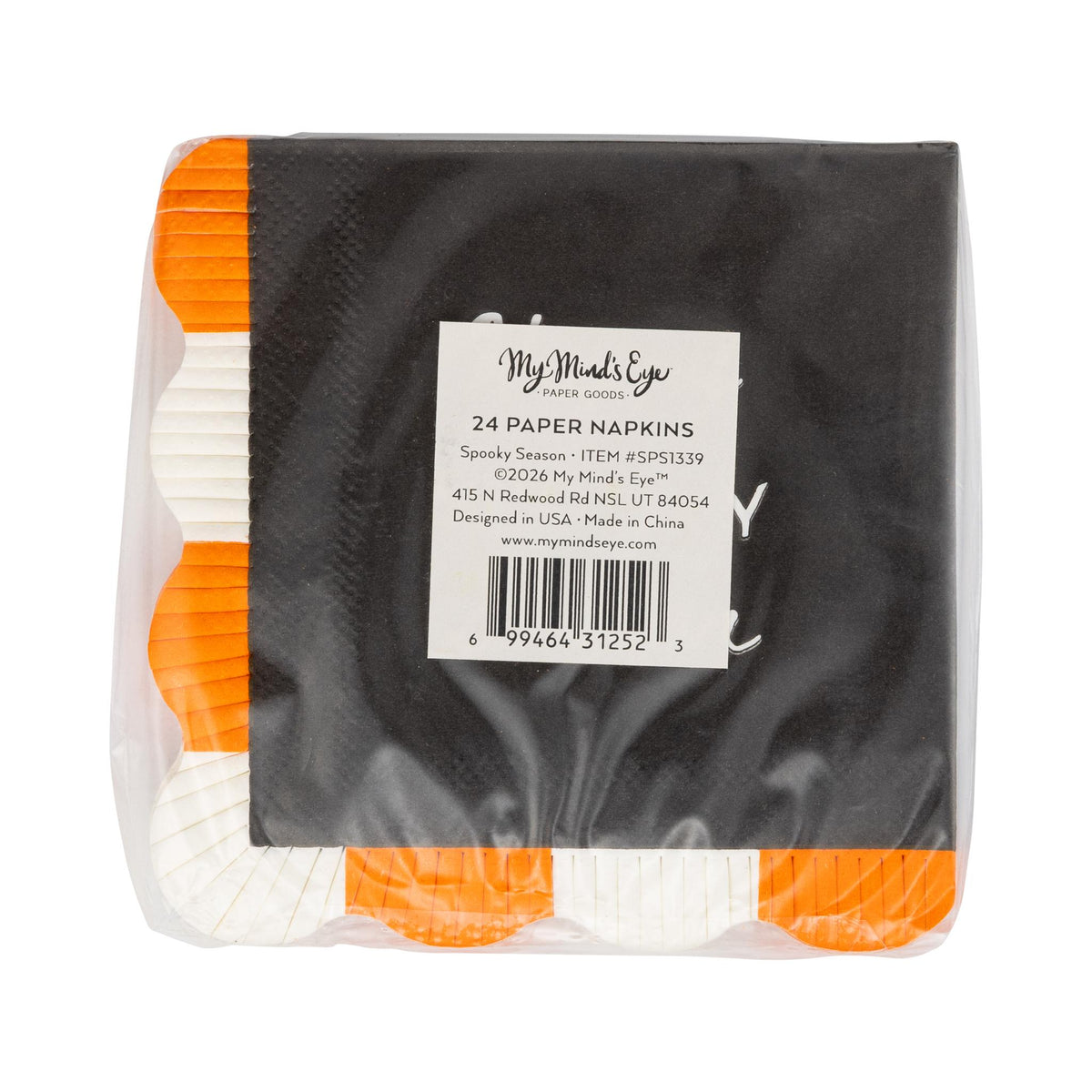 Happy Spooky Season Paper Fringed Cocktail Napkins