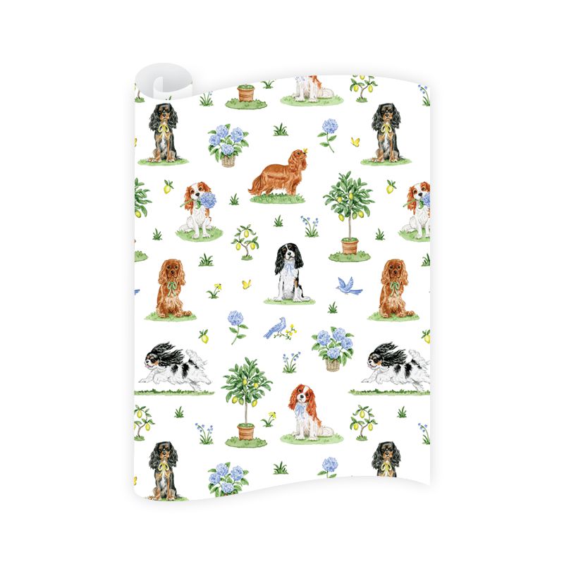 Cavalier Garden Wrapping Paper Roll - The Preppy Bunny