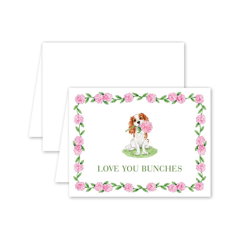 Cavalier Garden Blenheim Hydrangea Greeting Card - The Preppy Bunny