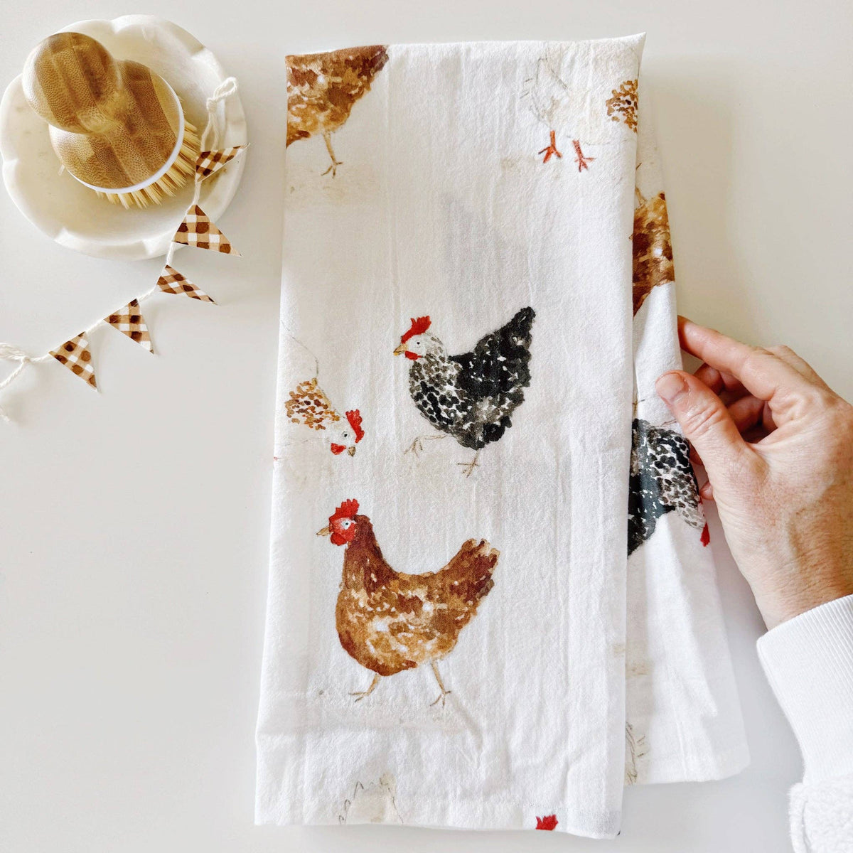 Chickens Tea Towel - The Preppy Bunny