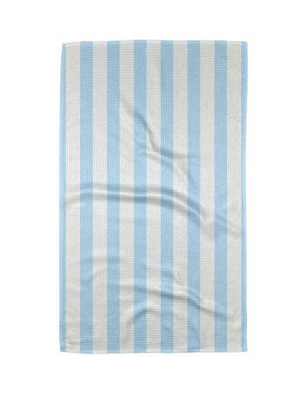 Seaside Stripes Geometry Tea Towel - The Preppy Bunny